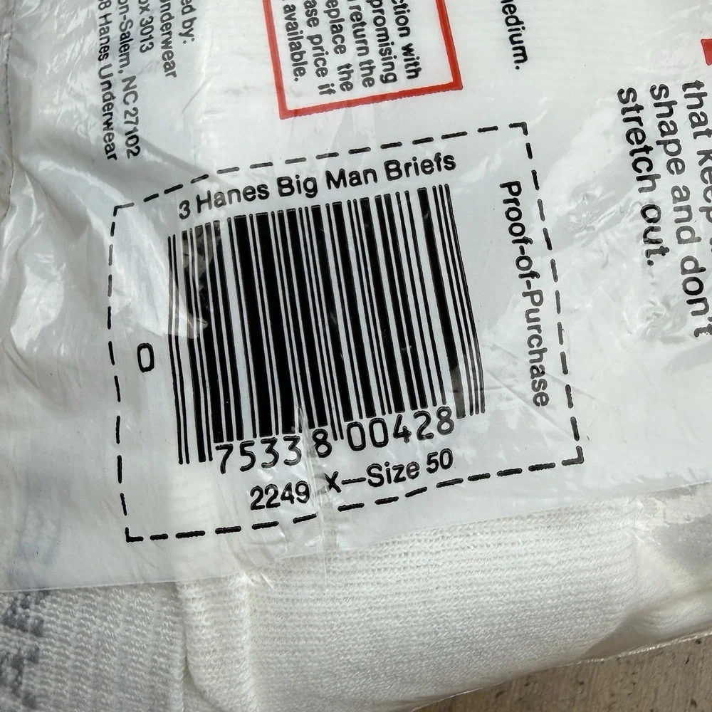 Hanes open package